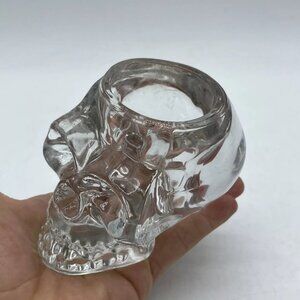 Skeleton candle holder glass